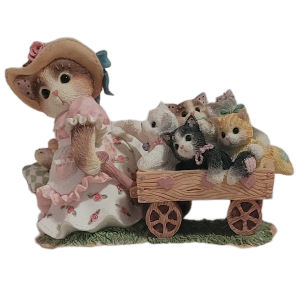 Vintage 1997 Calico Kittens figurine "MOM - Maker of Miracles"